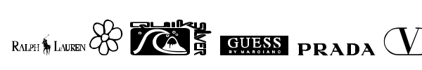 Clothing Logos TFB font preview